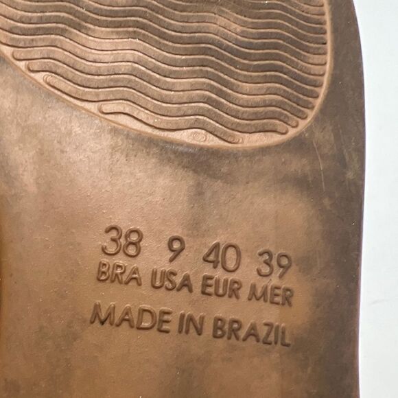 Équilibrio Woman’s Orange & Green Canvas Aztec Print Espadrilles Size 9 BOHO - Picture 8 of 9